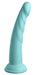Gode silicone Slim Seven 18 x 3.6cm Turquoise