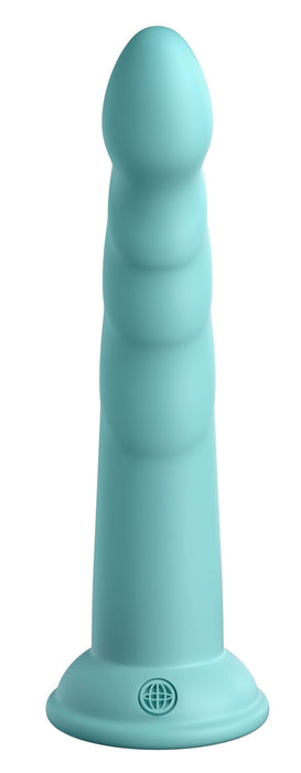 Gode silicone Slim Seven 18 x 3.6cm Turquoise