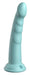 Gode silicone Slim Seven 18 x 3.6cm Turquoise