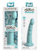 Gode silicone Slim Seven 18 x 3.6cm Turquoise