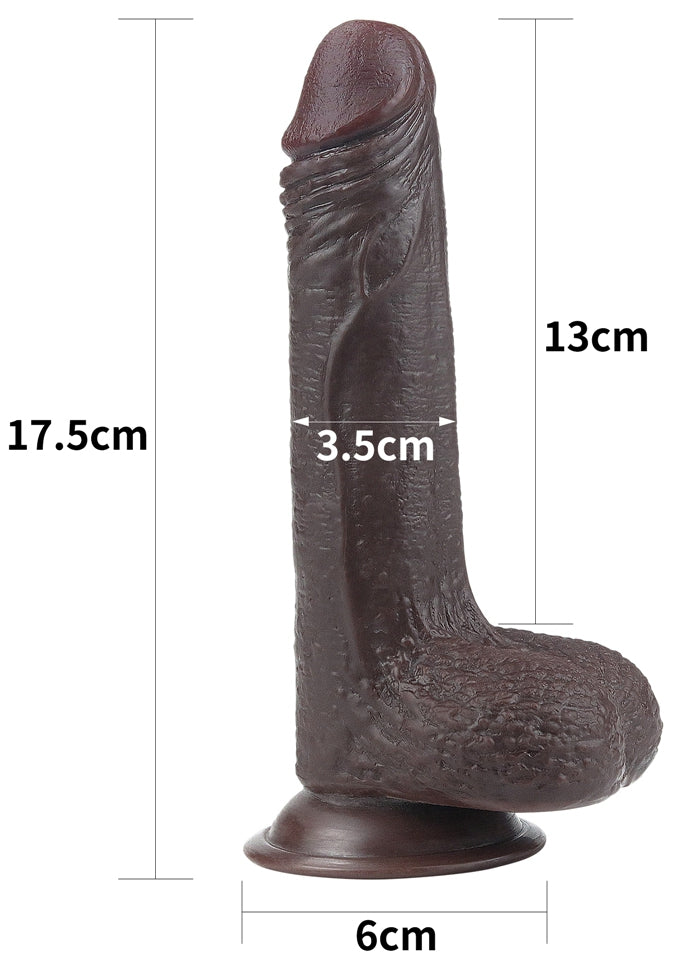 Gode Sliding Skin 13 x 3.5cm Marron