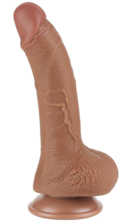 Gode Sliding Skin 14 x 3.5 cm Marron