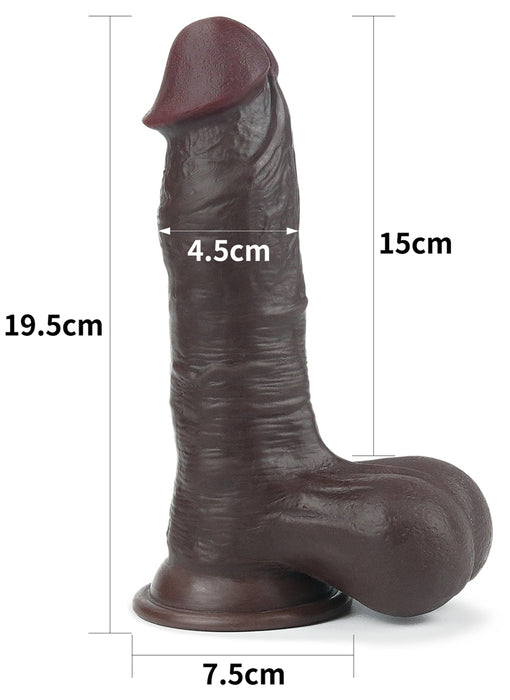 Gode Sliding Skin 15 x 4.8 cm Marron