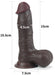 Gode Sliding Skin 15 x 4.8 cm Marron