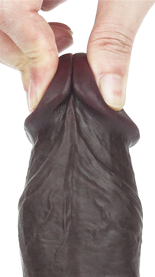 Gode Sliding Skin 15 x 4.8 cm Marron