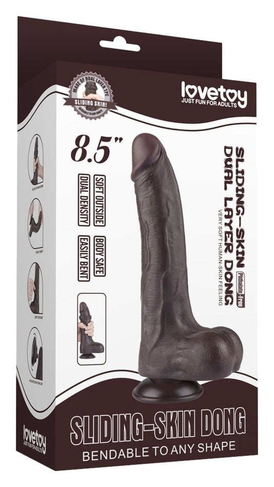 Gode Sliding Skin 16 x 4.2 cm Noir