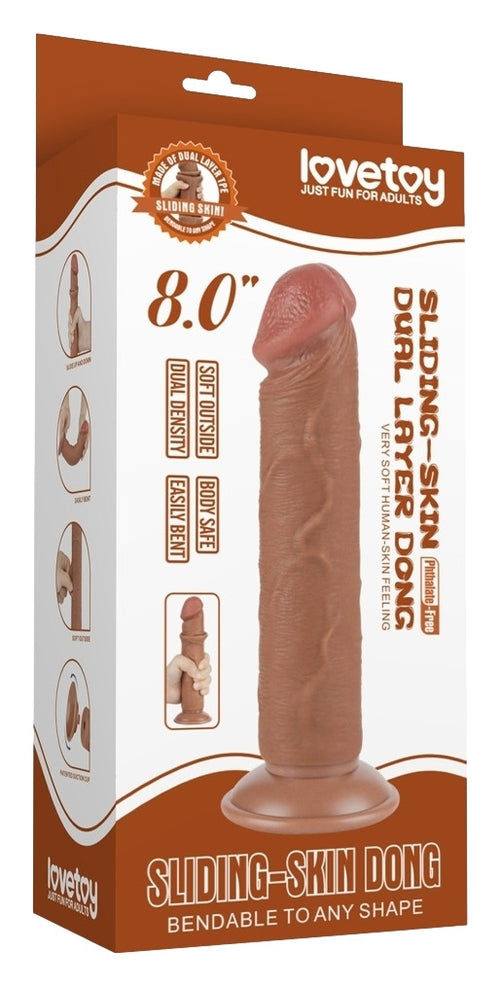 Gode Sliding Skin 17 x 4cm Marron