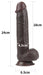 Gode Sliding Skin 18 x 4.5cm Marron