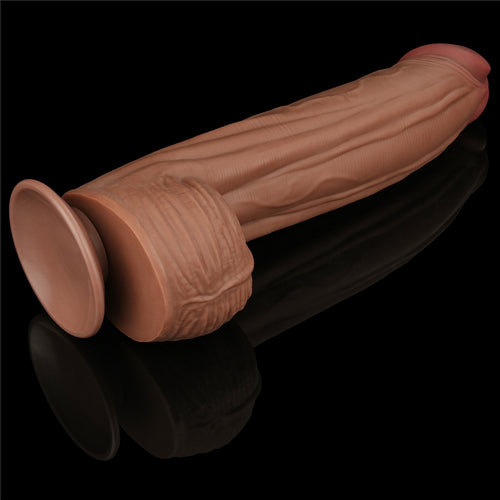 Gode Sliding Skin 23 x 6cm Marron