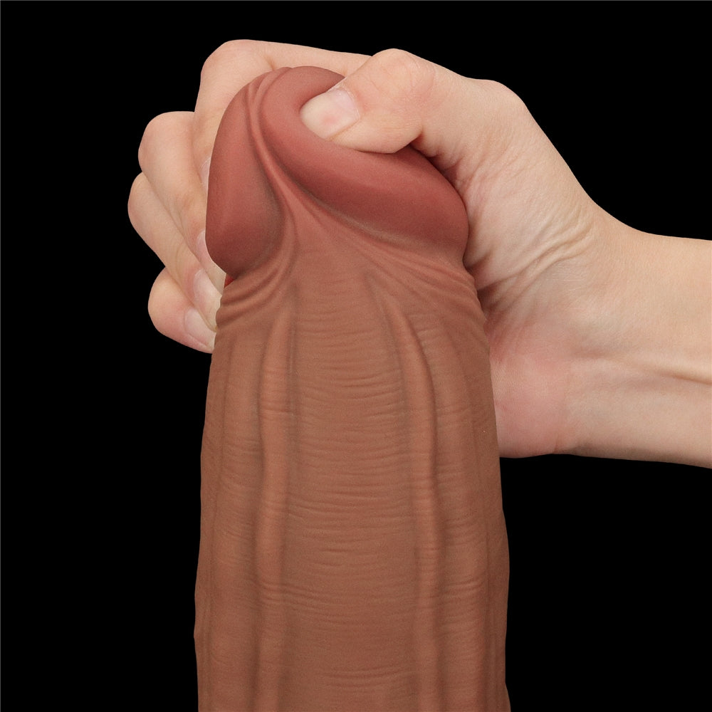 Gode Sliding Skin 23 x 6cm Marron