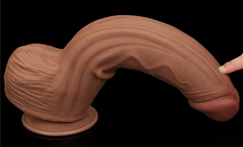 Gode Sliding Skin 23 x 6cm Marron