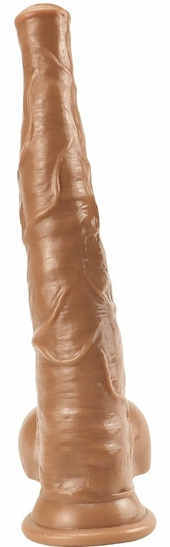 Gode StudHorse 32 x8cm Marron