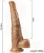 Gode StudHorse 32 x8cm Marron