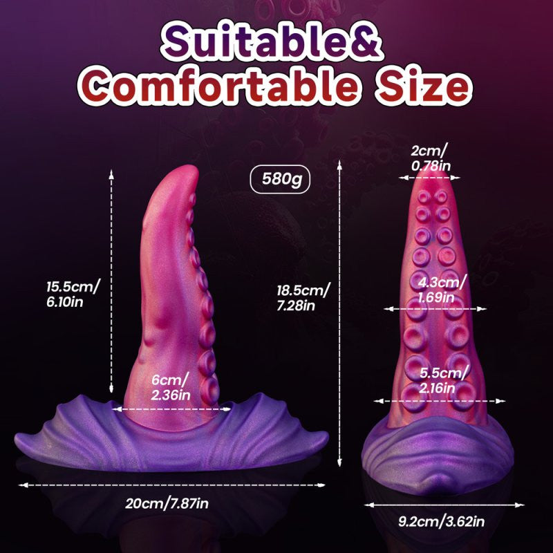 Gode tentacule vibrant Tongtak 15 x 6cm