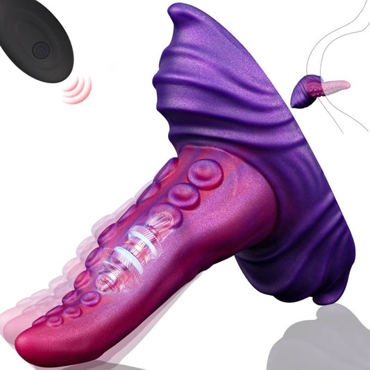 Gode tentacule vibrant Tongtak 15 x 6cm