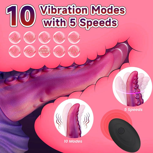 Gode tentacule vibrant Tongtak 15 x 6cm