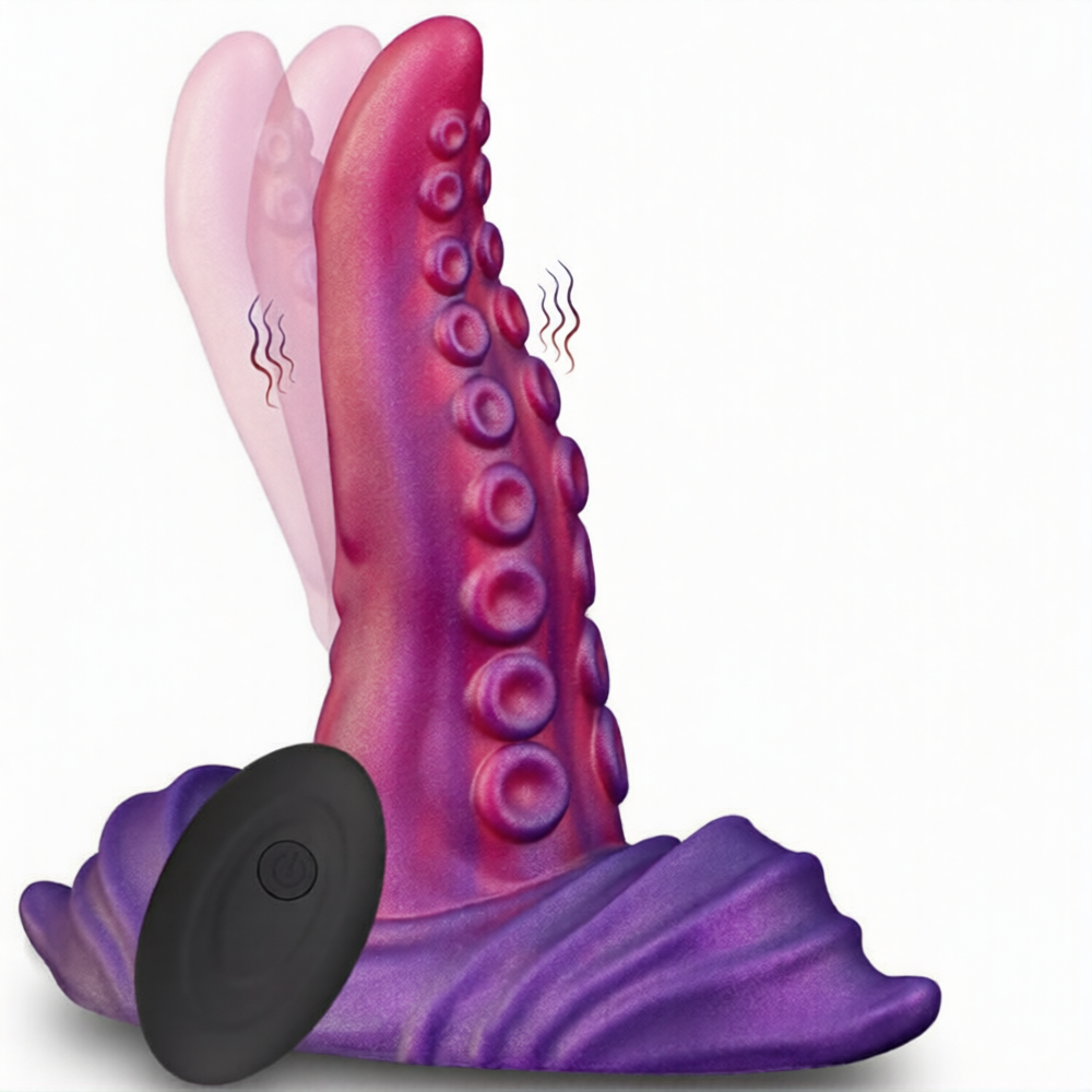 Gode tentacule vibrant Tongtak 15 x 6cm