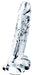 Gode transparent avec Bourses Flawless 16 x 3.5 cm