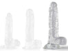 Gode Transparent Clean Dick L 15 x 4.5cm