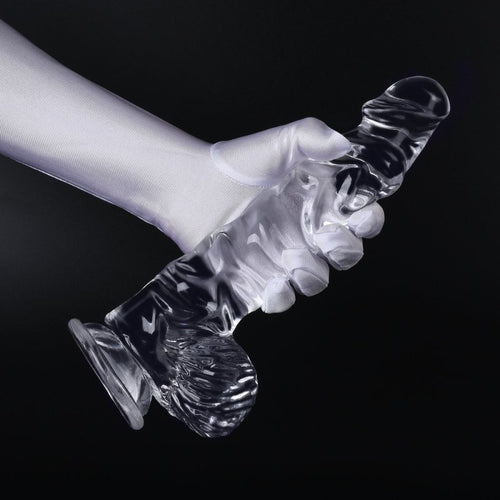 Gode transparent Dildick M 15 x 4cm