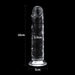 Gode transparent Flawless 16 x 3.5 cm