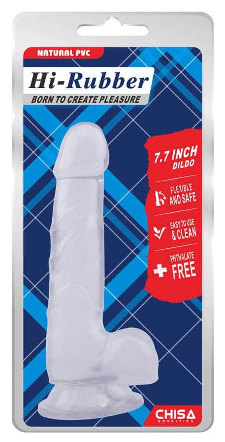 Gode Transparent Hi-Rubber 14 x 3.6 cm