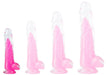 Gode transparent Jelly Mut XS 12 x 3cm Rose