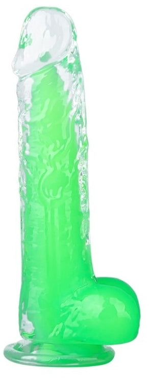 Gode transparent Jelly Mut XS 12 x 3cm Vert