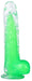 Gode transparent Jelly Mut XS 12 x 3cm Vert