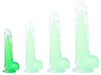 Gode transparent Jelly Mut XS 12 x 3cm Vert