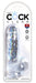 Gode transparent king Cock 13.5 x 3.5cm