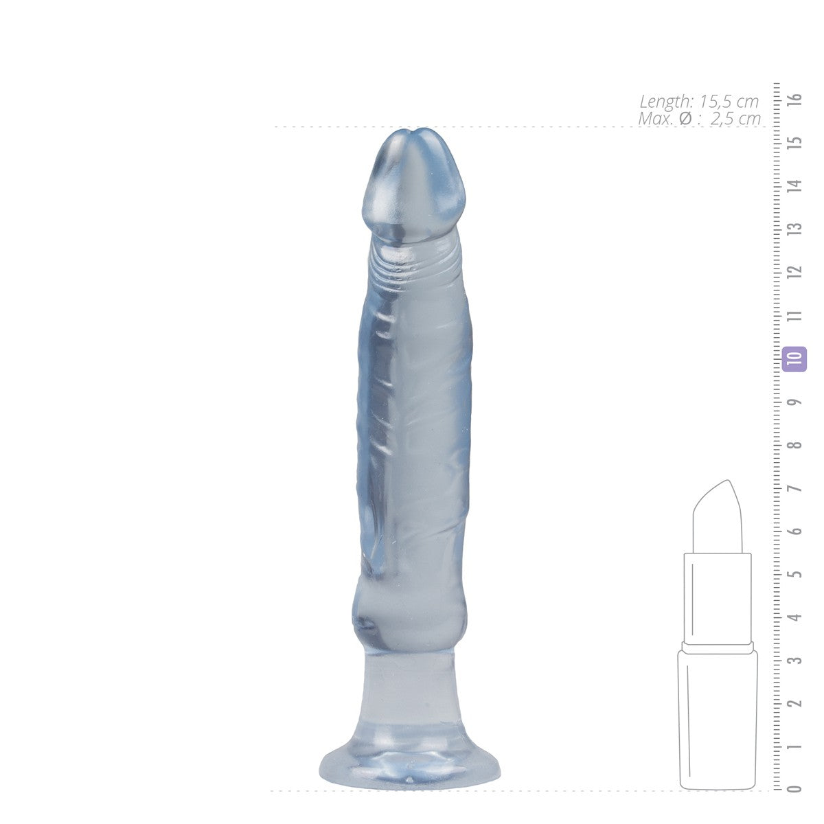 Gode transparent Starter 14 x 2.5 cm