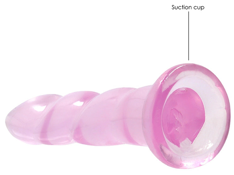 Gode Twist Crystal RealRock 16 x 4cm Rose