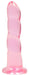 Gode Twist Crystal RealRock 16 x 4cm Rose