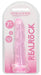 Gode Twist Crystal RealRock 16 x 4cm Rose