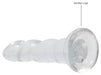 Gode Twist Crystal RealRock 16 x 4cm Transparent