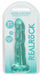 Gode Twist Crystal RealRock 16 x 4cm Vert