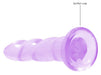 Gode Twist Crystal RealRock 16 x 4cm Violet