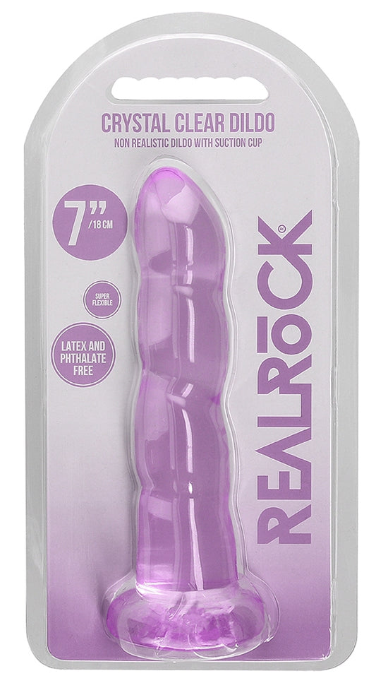 Gode Twist Crystal RealRock 16 x 4cm Violet