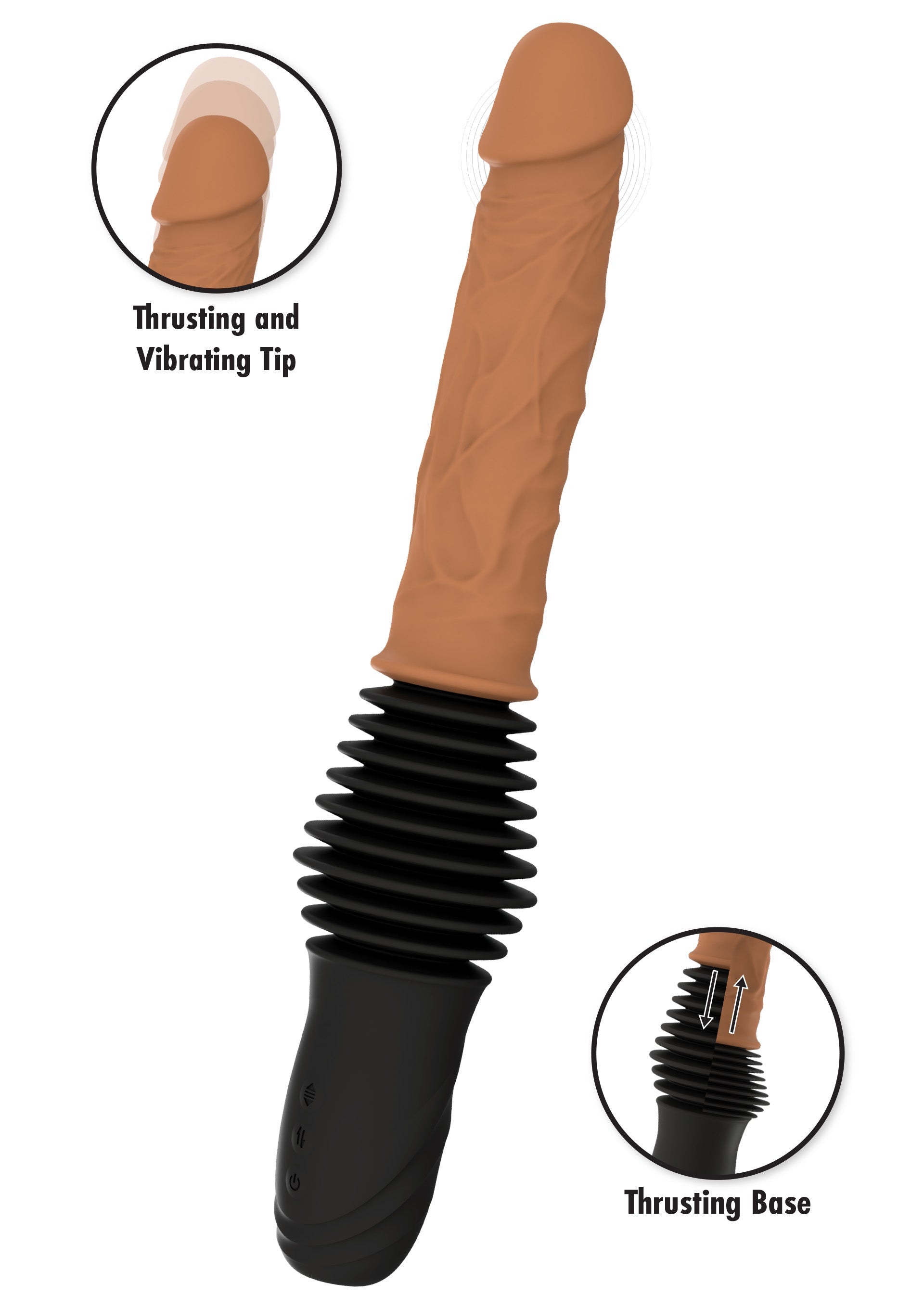 Gode Va-et-Vient Double Thrusting 18 x 4cm