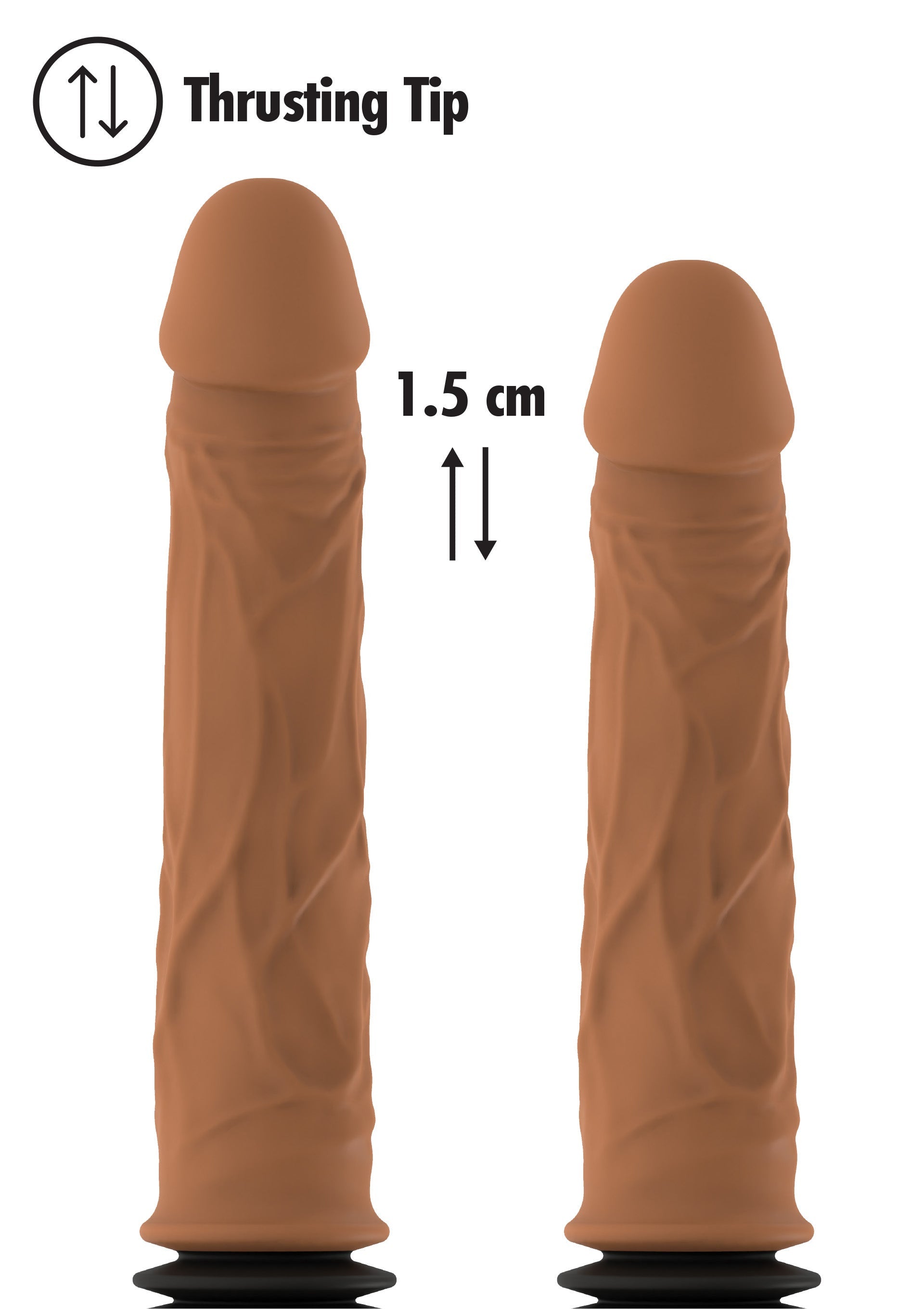 Gode Va-et-Vient Double Thrusting 18 x 4cm