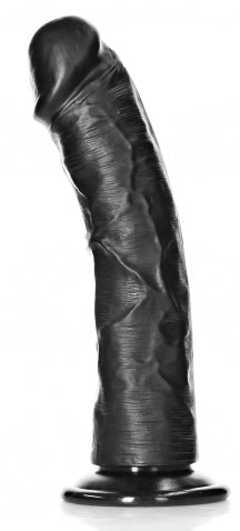 Gode Ventouse Curved RealRock 20 x 4.6cm Noir