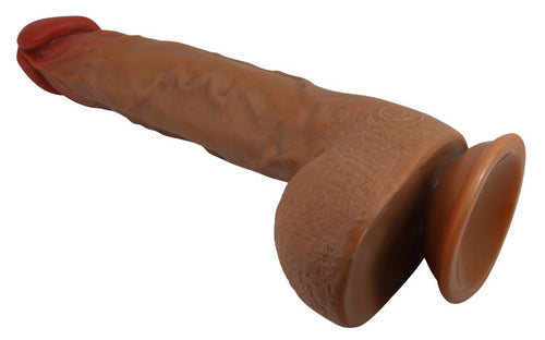 Gode Vibrant à Poussée Wilks 17 x 5cm Marron