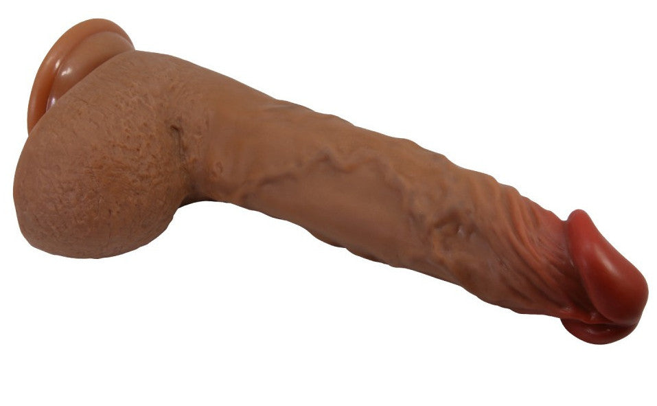 Gode Vibrant à Poussée Wilks 17 x 5cm Marron