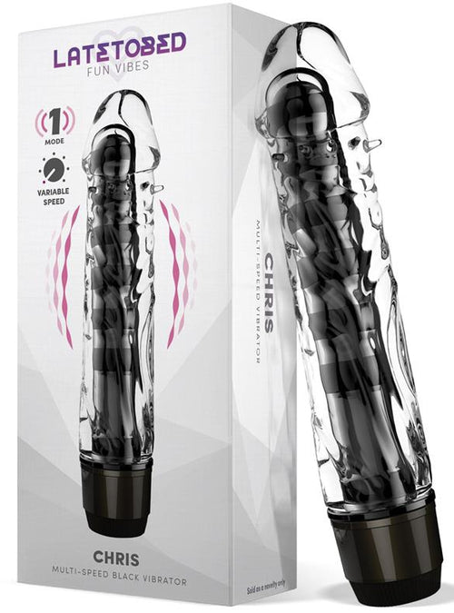 Gode vibrant Chris 14 x 3.3cm Transparent