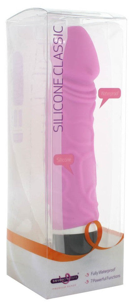 Gode vibrant Classic Silicone 15 x 4 cm Rose