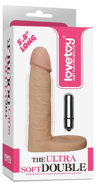 Gode Vibrant pour Double pénétration 12 x 2.8 cm