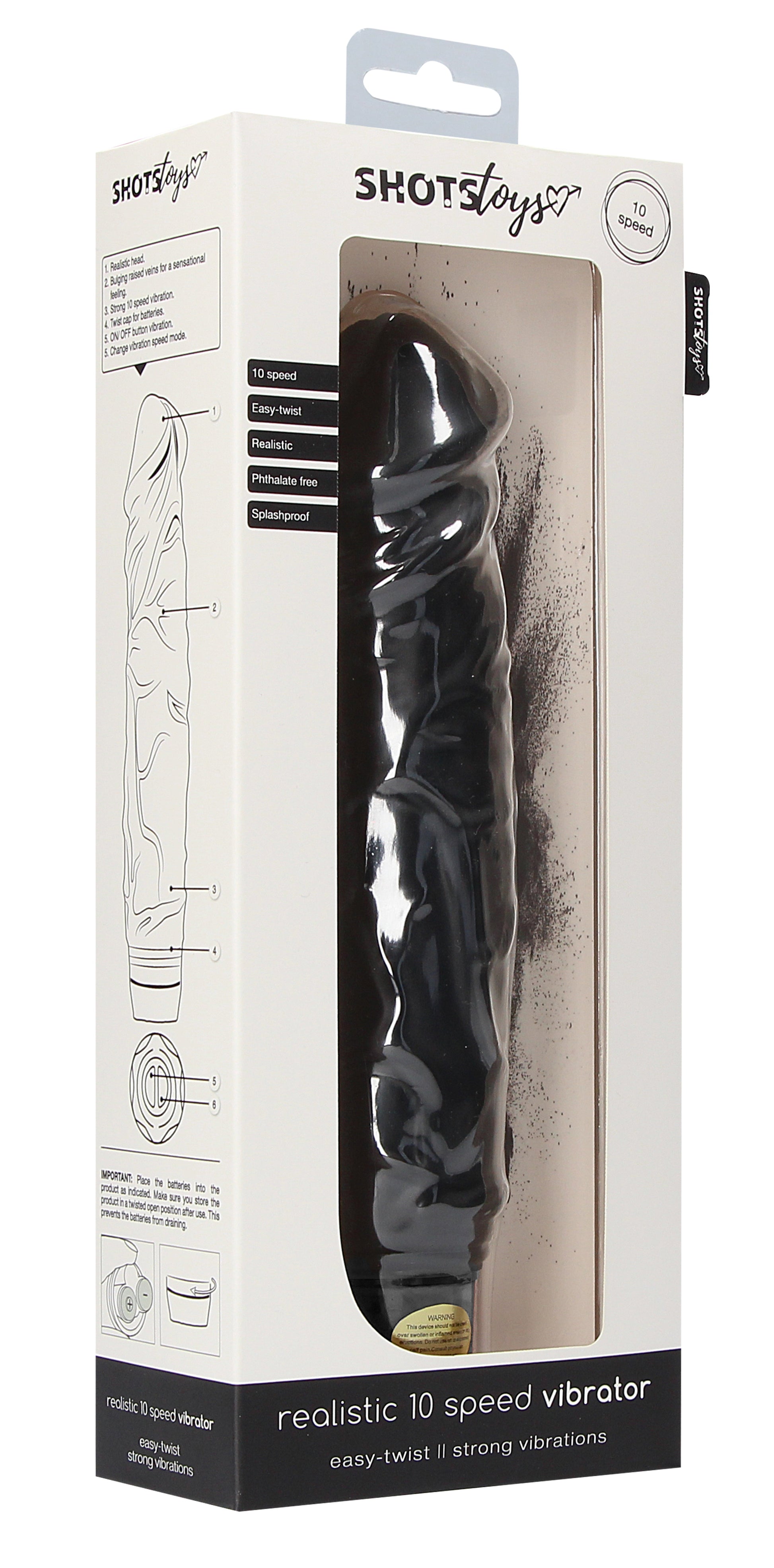 Gode vibrant Realistic Up 20 x 4.6cm