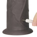 Gode vibrant rotatif Rotacock 22 x 5cm Marron
