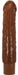 Gode vibrant Rufus Marron 20 x 4.3cm